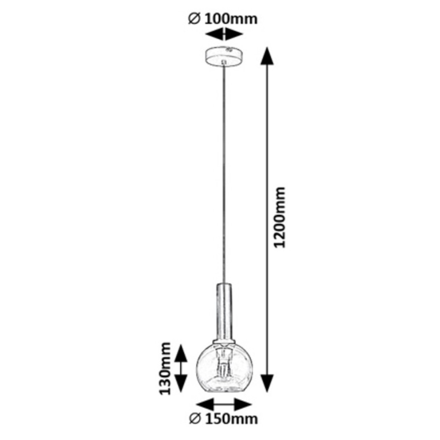 Rabalux - Kattokruunu johdossa 1xE27/40W/230V