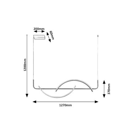 Rabalux - LED-kattokruunu johdossa LED/35W/230V
