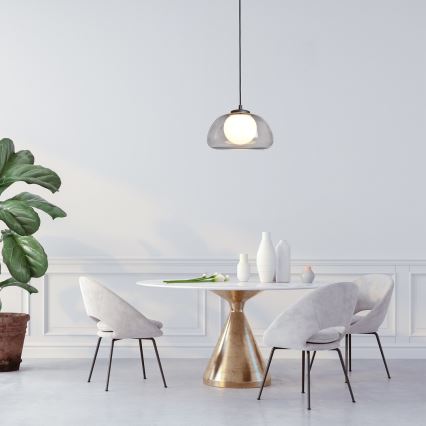 Rabalux - Kattokruunu johdossa 1xG9/5W/230V savuinen