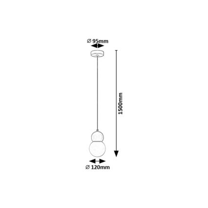 Rabalux - Kattokruunu johdossa 1xG9/38W/230V sininen