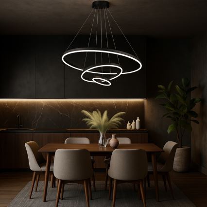 Rabalux - LED himmennettävä riippuvalaisin kaapelilla LED/100W/230V 3000-6500K + kaukosäädin