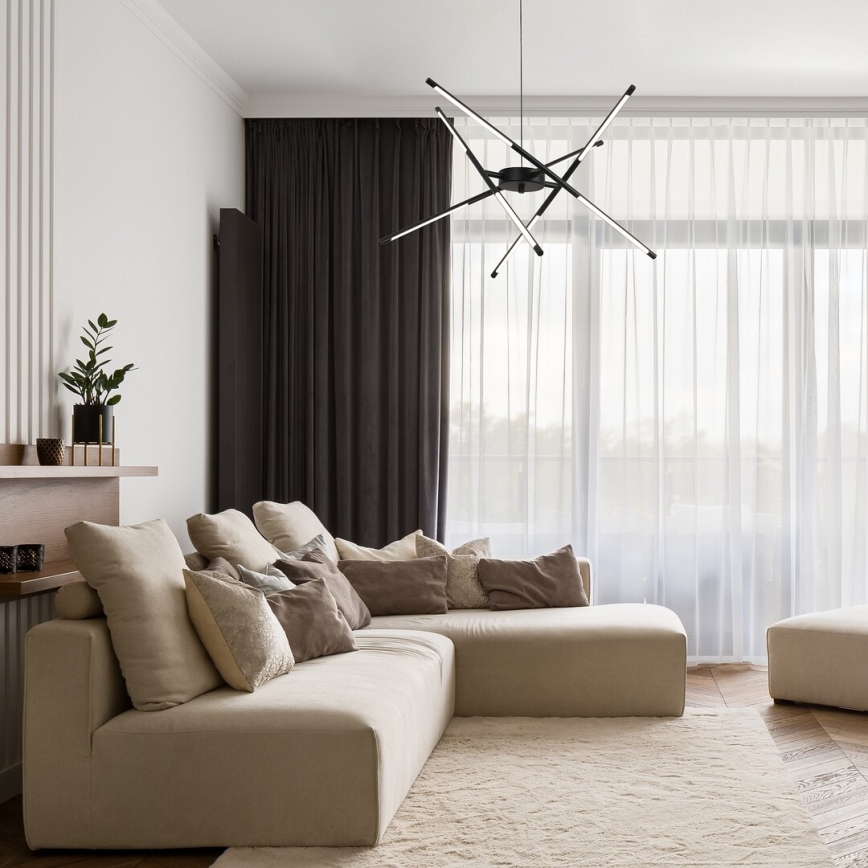 Rabalux - LED-kattokruunu johdossa LED/40W/230V 3000K musta