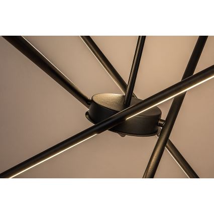 Rabalux - LED-kattokruunu johdossa LED/40W/230V 3000K musta