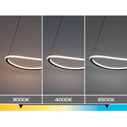 Rabalux - LED-himennettävä riippuvalaisin kaapelilla LED/45W/230V 3000-6500K + kaukosäädin