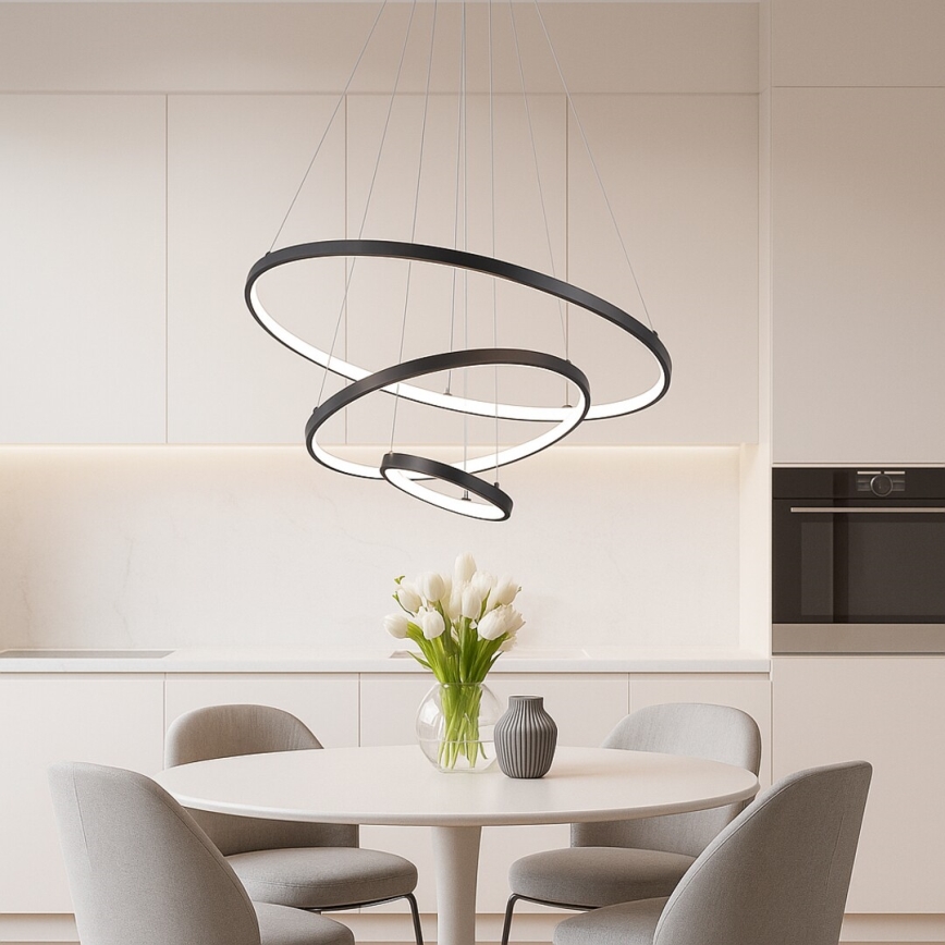 Rabalux - LED Himmennettävä riippuvalaisin kaapelilla LED/90W/230V 3000-6500K + kaukosäädin