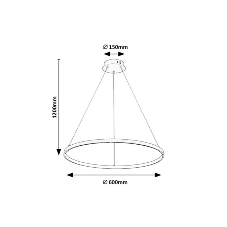 Rabalux - LED-riippuvalaisin kaapelilla LED/55W/230V 3000K