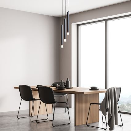 Rabalux - Kattokruunu johdossa 3xG9/5W/230V musta