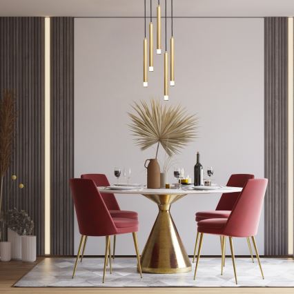 Rabalux - Kattokruunu johdossa 5xG9/5W/230V kulta