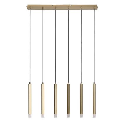 Rabalux - Kattokruunu johdossa 6xG9/5W/230V kulta