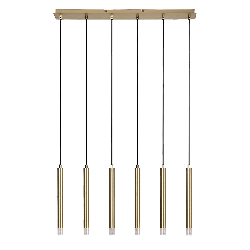 Rabalux - Kattokruunu johdossa 6xG9/5W/230V kulta