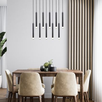 Rabalux - Kattokruunu johdossa 10xG9/5W/230V musta