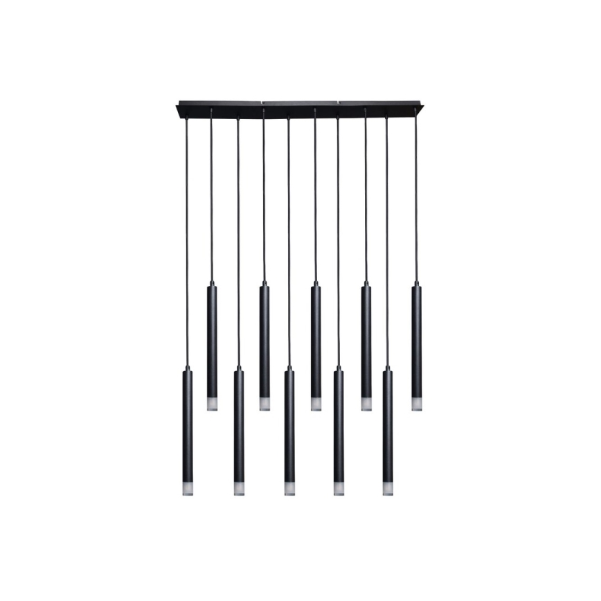 Rabalux - Kattokruunu johdossa 10xG9/5W/230V musta