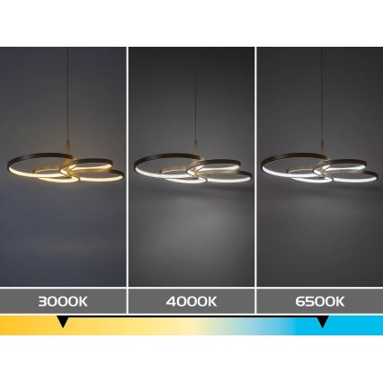 Rabalux - LED-himennettävä riippuvalaisin vaijerilla LED/70W/230V 3000-6500K + kaukosäädin