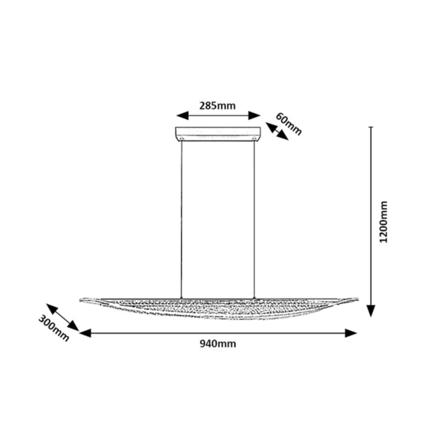 Rabalux - LED-riippuvalaisin vaijerilla LED/32W/230V 3000K