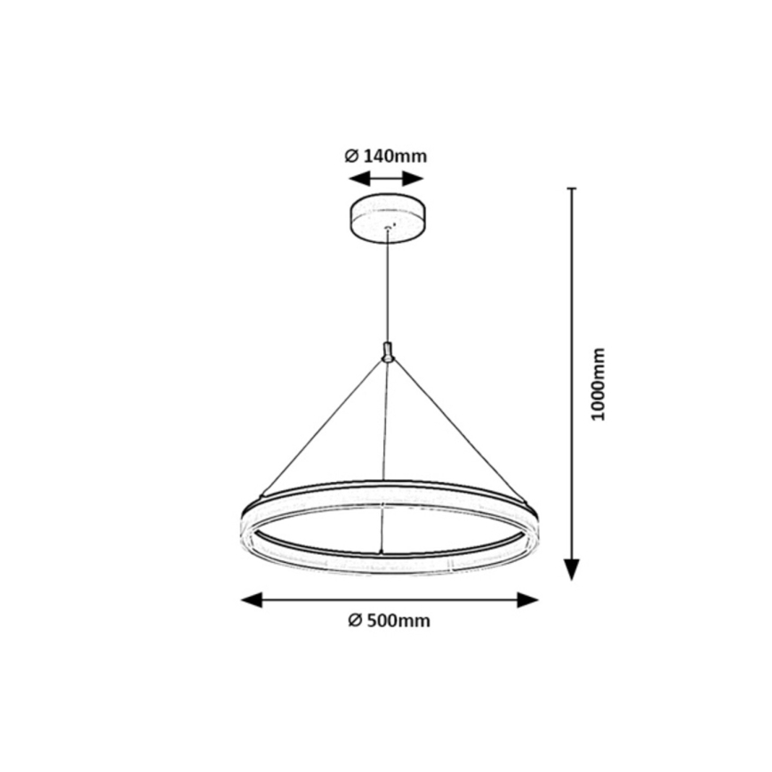 Rabalux - himmennettävä LED-riippuvalaisin vaijerilla LED/24W/230V 3000-6500K + kaukosäädin