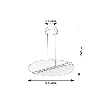 Rabalux - LED-riippuvalaisin vaijerilla LED/24W/230V 3000K