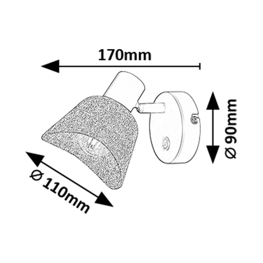 Rabalux - Seinäkohdevalo 1xE14/10W/230V
