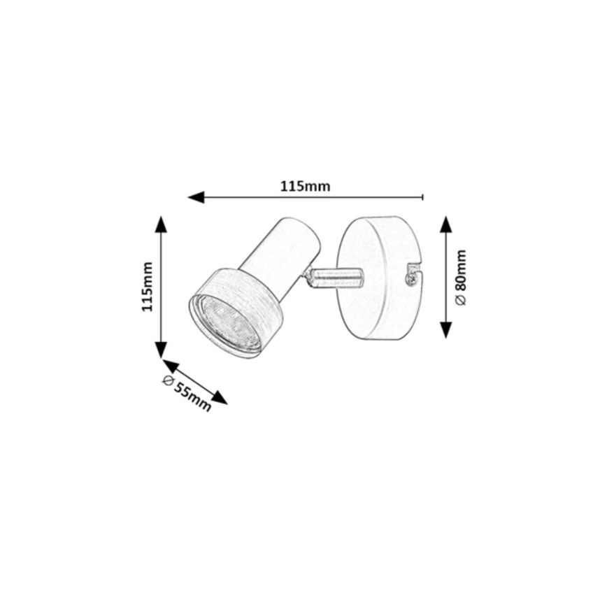 Rabalux - Seinäspotti 1xGU10/50W/230V