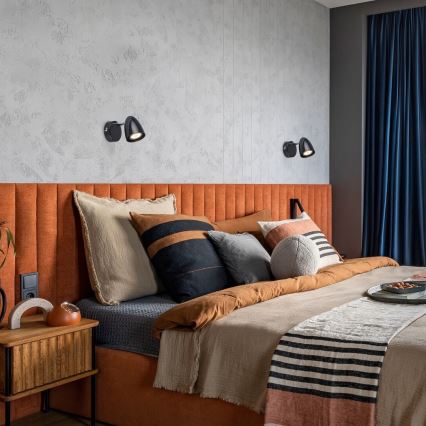 Rabalux - Seinäkohdevalo 1xGU10/5W/230V musta