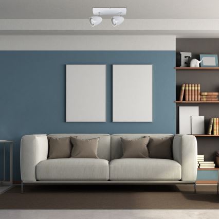 Rabalux - Kohdevalo 2xGU10/5W/230V valkoinen