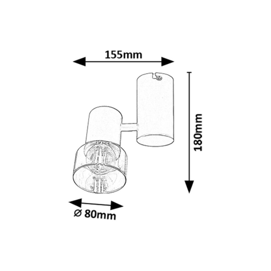 Rabalux - Kohdevalo 1xE14/15W/230V
