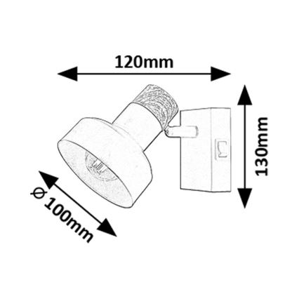 Rabalux - Seinäkohdevalo 1xE14/15W/230V