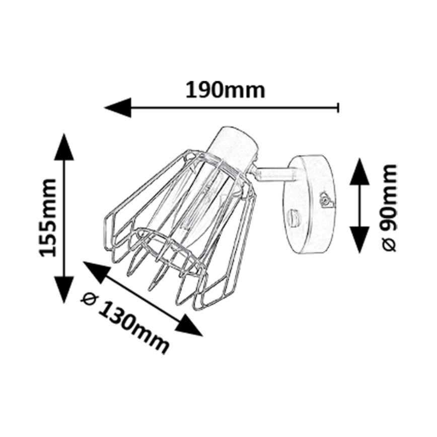 Rabalux - Seinäkohdevalo 1xE14/40W/230V