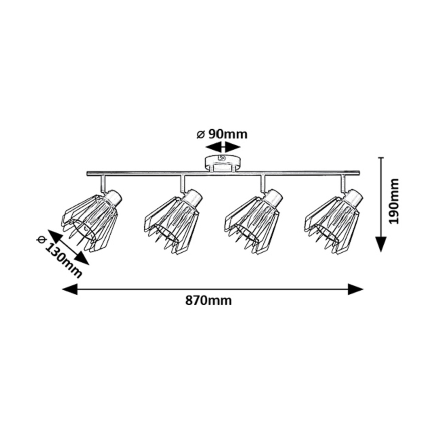 Rabalux - Kohdevalo 4xE14/40W/230V