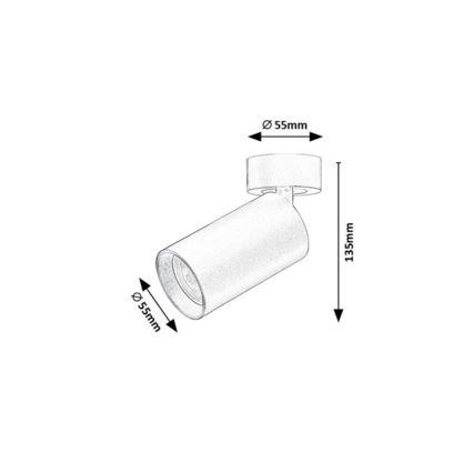 Rabalux - Kohdevalaisin 1xGU10/7W/230V musta