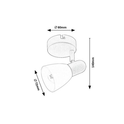 Rabalux - Kohdevalaisin 1xE14/40W/230V