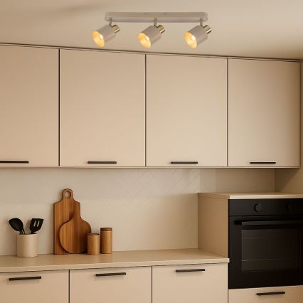 Rabalux - Spottivalaisin 3xE14/10W/230V beige