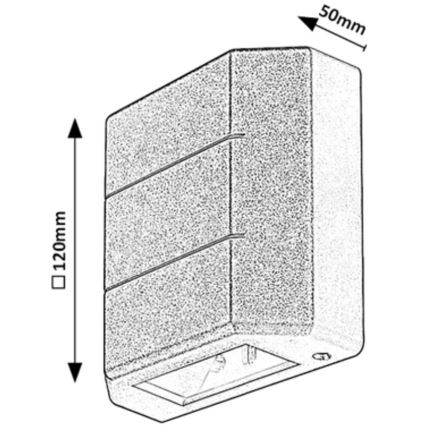 Rabalux - LED-ulkoseinävalo LED/6W/230V IP54 valkoinen