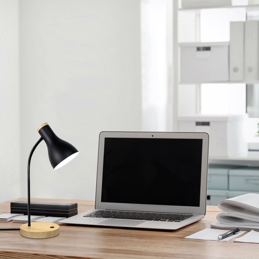 Rabalux - Pöytävalaisin 1xE14/25W/230V kumipuu