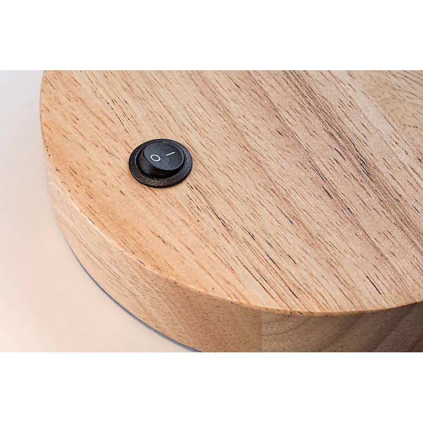 Rabalux - Pöytävalaisin 1xE14/25W/230V kumipuu