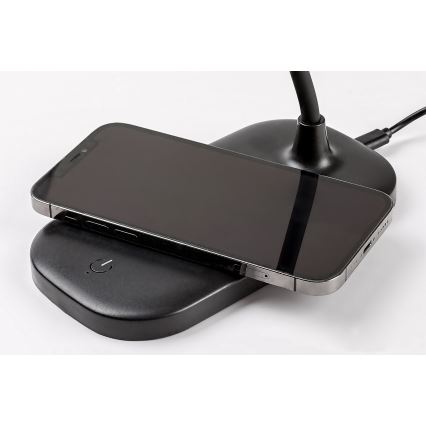 Rabalux - LED himmennettävä kosketuspöytävalaisin langattomalla latauksella LED/5W/5V 2700-6000K musta