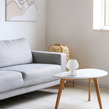 Rabalux - Pöytävalaisin 1xE14/60W/230V valkoinen