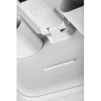 Rabalux - himmennettävä LED-pöytälamppu tuulettimella ja näytöllä LED/7W/5V 3000/4000/6500K