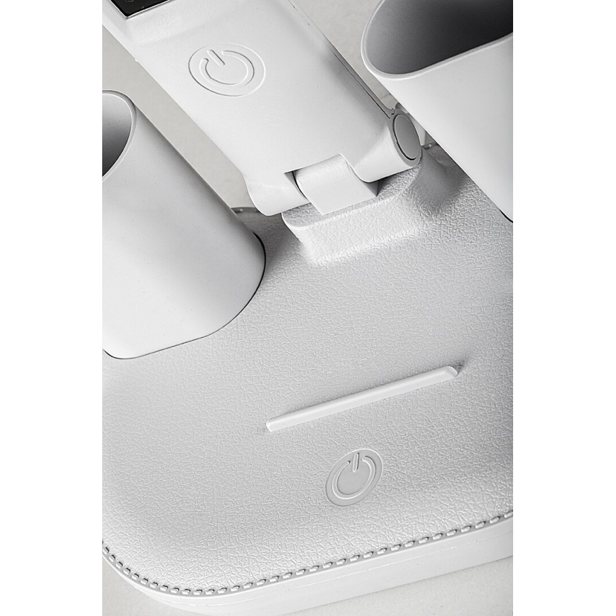 Rabalux - himmennettävä LED-pöytälamppu tuulettimella ja näytöllä LED/7W/5V 3000/4000/6500K