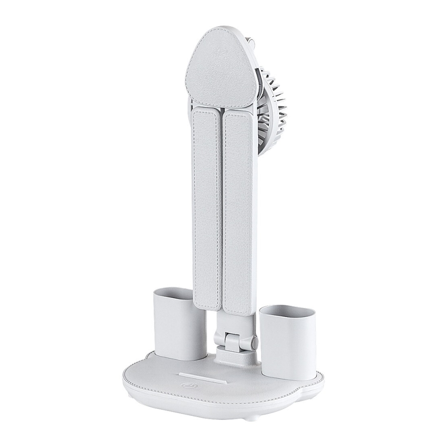 Rabalux - himmennettävä LED-pöytälamppu tuulettimella ja näytöllä LED/7W/5V 3000/4000/6500K