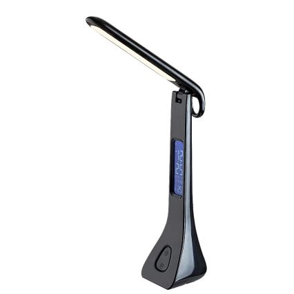 Rabalux - LED himmennettävä pöytävalaisin näytöllä LED/7W/5V 4000K musta