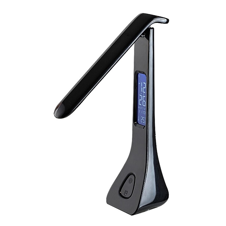 Rabalux - LED himmennettävä pöytävalaisin näytöllä LED/7W/5V 4000K musta