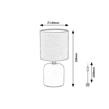 Rabalux - Pöytävalaisin 1xE14/40W/230V beige