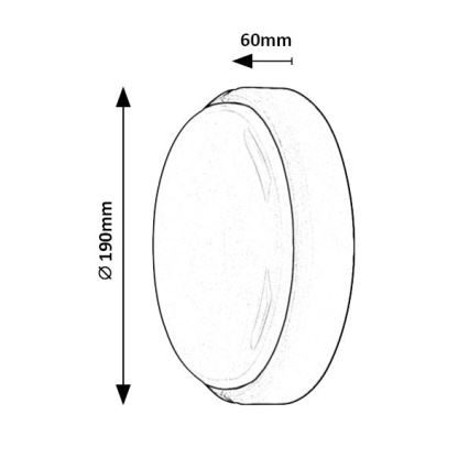 Rabalux - LED Ulkokattovalaisin LED/15W/230V IP54 valkoinen