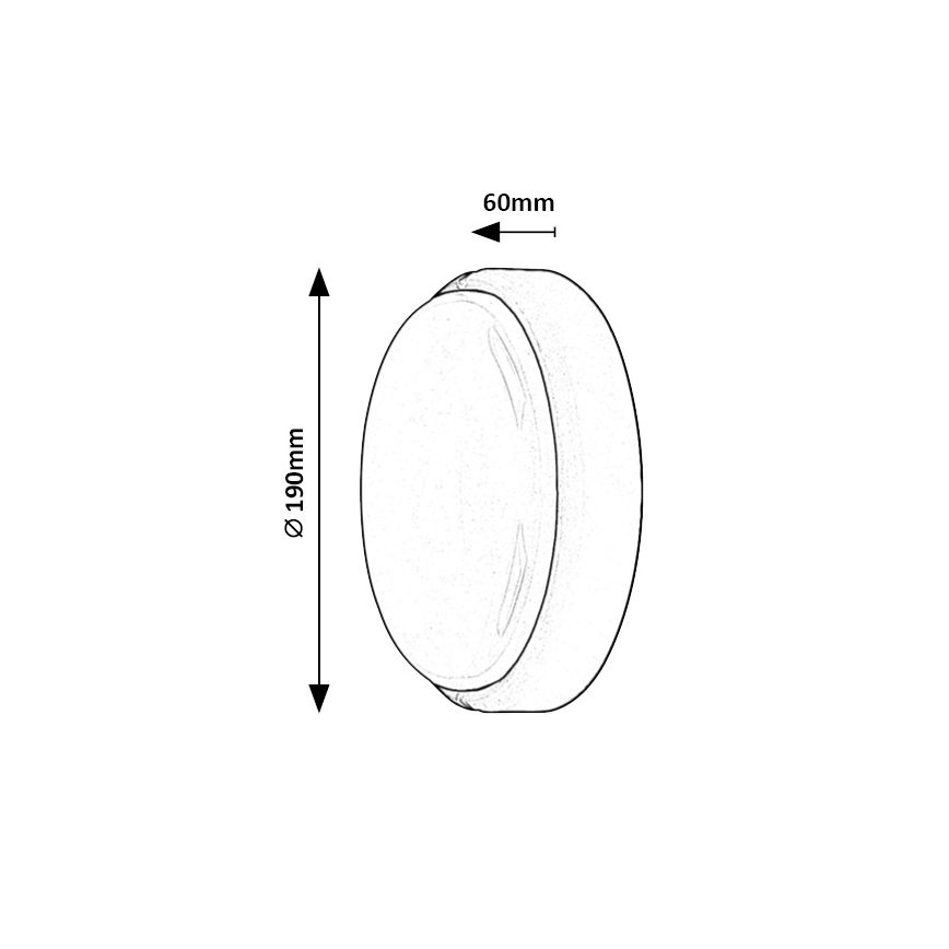 Rabalux - LED Ulkokattovalaisin LED/15W/230V IP54 valkoinen