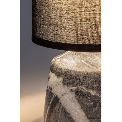 Rabalux - Pöytälamppu 1xE14/40W/230V musta/marmorikuvio