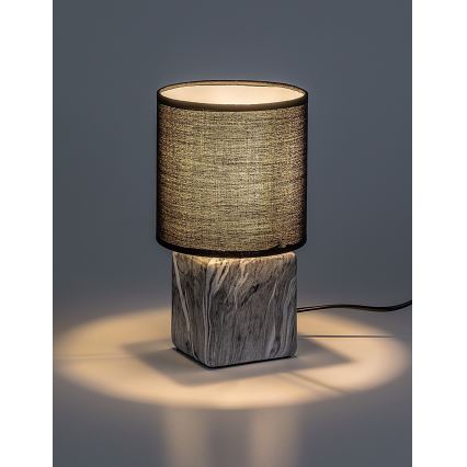 Rabalux - Pöytävalaisin 1xE14/40W/230V musta/marmorikuvio