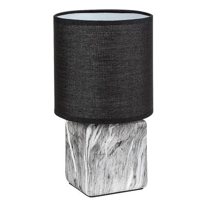 Rabalux - Pöytävalaisin 1xE14/40W/230V musta/marmorikuvio