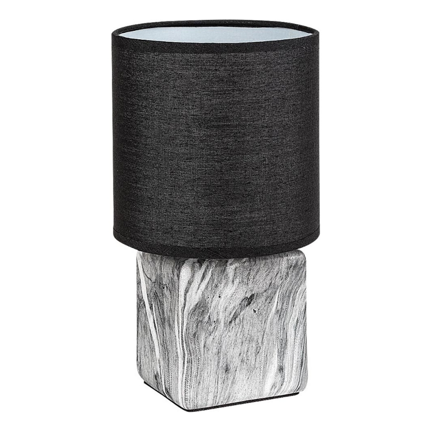 Rabalux - Pöytävalaisin 1xE14/40W/230V musta/marmorikuvio