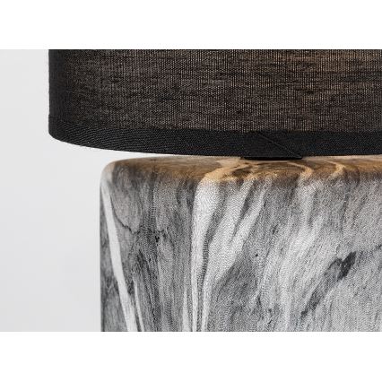 Rabalux - Pöytävalaisin 1xE14/40W/230V musta/marmorikuvio