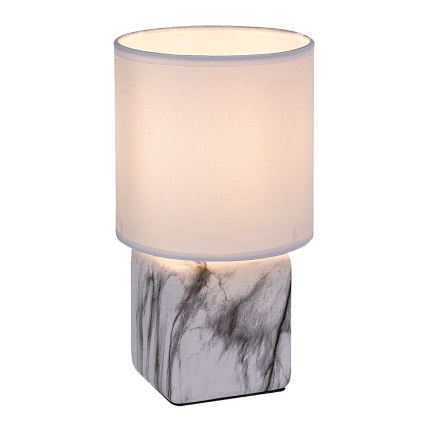 Rabalux - Pöytälamppu 1xE14/40W/230V valkoinen/marmori